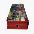 Magnetic Spiderman Double Layer Pen Pencil Box Stationery Organizer with Sharpener for School Boys (6x20cm). 