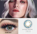 Blue color contact lens. 
