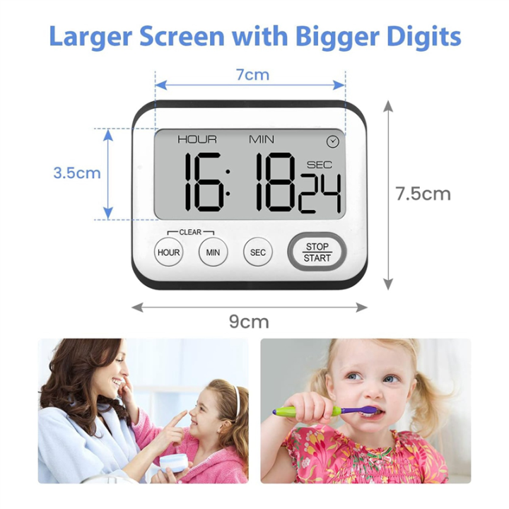 Kitchen%20Timer%20Alarm%20Clock%20Multifunctional%20Digital%20Cooking%20Timer%20with%20Large%20LCD%20Display%20Big%20Digits%20Countdown%20Timer%20-%20Image%202