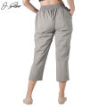J.Fisher Stretchable 3/4 Quarter Pant For Women - Grey | Multisize | Fashion | Quarter Pants For Women. 