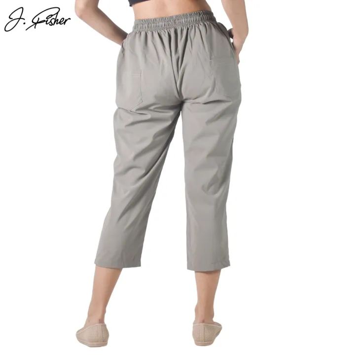 J.Fisher%20Stretchable%203/4%20Quarter%20Pant%20For%20Women%20-%20Grey%20%7C%20Multisize%20%7C%20Fashion%20%7C%20Quarter%20Pants%20For%20Women%20-%20Image%204