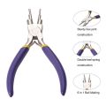 Jewelry Tools 6 Step Bail Making Pliers Non-Slip Grip Carbon Steel Wire Bending Pliers Multifunctional Round Nose Pliers Jewelry Making. 