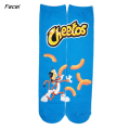 Facai Men Happy Socks 3D Creative Foods Potato Chips Printing Snack Candy Special Knee Socks Funny Harajuku Casual Cotton Fashion Long Socks. 