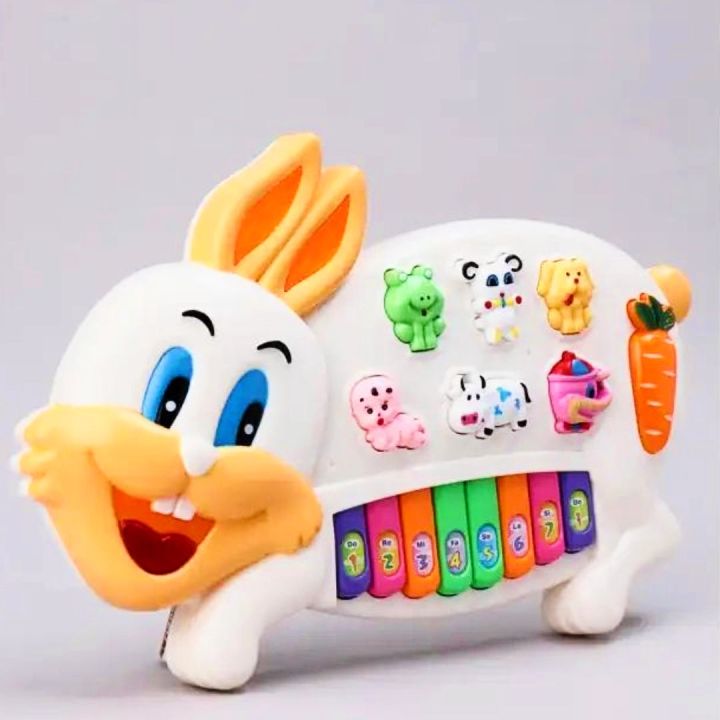 Rabbit Battery Operated Piano Toy For Kids