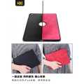 HDD iPad Case with Tri-Fold Stand Automatic Smart Flip Double-Sided Leather 2 Color Slim for iPad Pro 9.7(2018) Black And Red Color. 