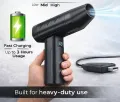 Portable Air Duster X8 Violent Fan, High-Speed Cordless Blower, USB Rechargeable, Multi-Purpose Cleaning for PC, Car, Camera & Electronics. 