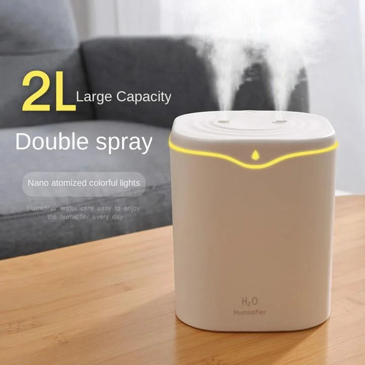 H20 2000ML Large Capacity Multicolor Night Light Humidifier For Desktop ...