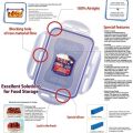 LocknLock Tiffin Box/Storage Box , 850 ml. 