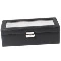Vintage Watch Box Storage Mens Watch Organizer Jewelry Display Case. 