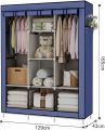 Fancy Portable Folding Wardrobe Organizer – Clothes Rack for Easy Storage. 