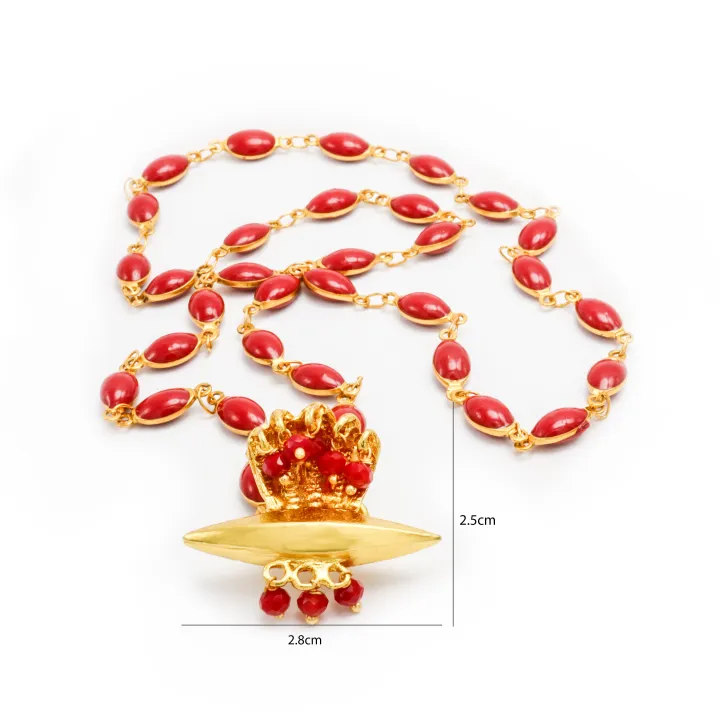 Gold%20Plated%20Panchadhatu%20Muga%20Mala%20With%20Red%20Stones%20Embedded%20Taayou%20For%20Women%20-%20Image%204