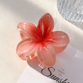 1 Piece Korean Flower Hair Clip Candy Color Hair Claw for Women Catch Hairpins Girls Ins Accessories 7CM Large. 