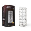 Rose Crystal Diamond Table Lamp USB Charging Touch Lamp With Remote Control. 