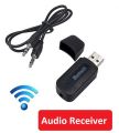 Wirelessly Stream Music in Your Car with USB Bluetooth Aux Receiver for iPhone and Android - Portable and Compact Design, 3.5mm Stereo Audio. 