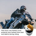 SuperRide Plush Helmet Cover Fun Animal Plush Motorcycle Helmet Cover Easy to Install Full Face Decorative Head Cover for Motorbike Helmet. 
