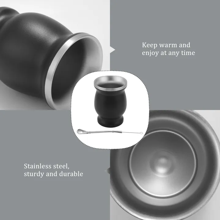 Yerba%20Mate%20Gourd%20Set%20Double-Wall%20Stainless%20Tea%20Cup%20and%20Bombilla%208%20Ounces%20Bombillas%20Yerba%20Mate%20Straw%20-%20Black%20-%20Image%203