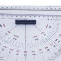 NCANRUI 6x Chart Drawing Triangle Ruler for Ship Drawing 300mm Large-Scale Triangle Ruler. 