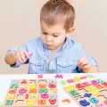 2-Pack Wooden Alphabet and Number Puzzle Set for Kids Learning. 