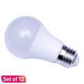 Wega LED Bulb E27 Screw 12W Set Of 12. 