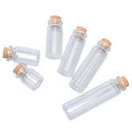 10PCS Mini Glass Bottles with Cork Stopper Clear Bottle Vial Wedding Decoration. 
