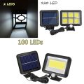 Security Wall Lamp Flood Lamp Garden PIR Motion Solar Powered Wall Light Sensor Motion Light 100/120 LED. 