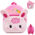 2017 New cute rabbit plush backpack school bag cartoon animal design baby mini school bags for girls gift. 