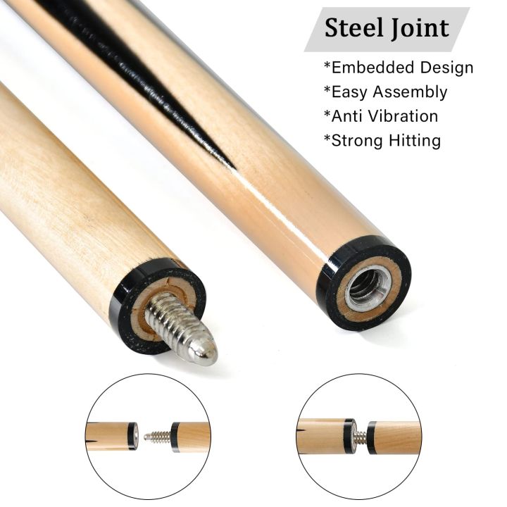 Pool%20Cues%202-Piece%20Billiard%20Cue%20Sticks%20Hardwood%20Wooden%20Cues%20-%20Image%202