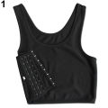 Girl's Casual  Buckle Short Chest Breast Binder Corset Undershirt Vest. 