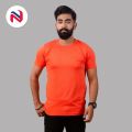 Nyptra Orange Solid Premium Muscle Fit Cotton T-Shirt For Men - Fashion | T-Shirts For Men | Men's Wear | T-Shirts |. 