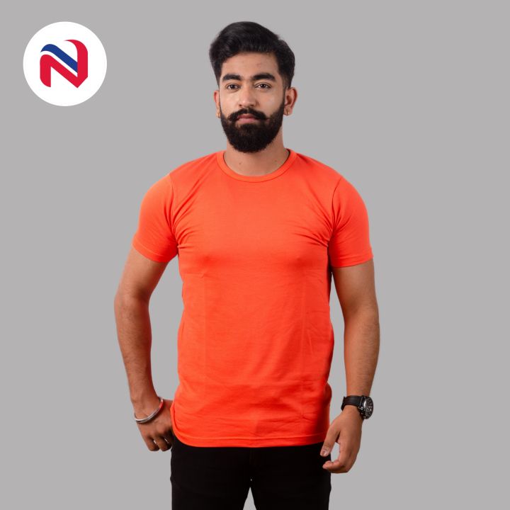 Nyptra%20Orange%20Solid%20Premium%20Muscle%20Fit%20Cotton%20T-Shirt%20For%20Men%20-%20Fashion%20%7C%20T-Shirts%20For%20Men%20%7C%20Men's%20Wear%20%7C%20T-Shirts%20%7C%20-%20Image%202
