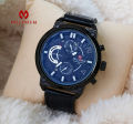 Millenium MW98647 Fashion Waterproof Chronograph Design Watch for Men - Black. 