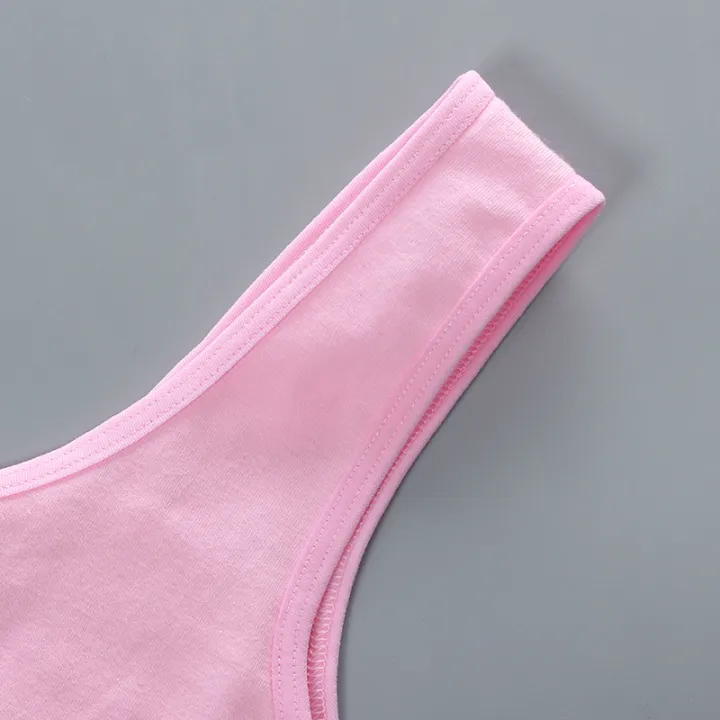 Teen%20bra%20girl%20vest%20Cotton%20Spandex%20Big%20Girl's%20Sport%207-14%20Years%20Adolescente%20Kids%20Underwear%20Letter%20Racerback%20Training%201%20piece%20-%20Image%205