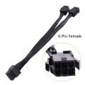 8Pin Male to Dual 6 Pin Female Cable Adapter 20cm CPU 8Pin To Graphics Video Card PCI-Express Power Splitter Cable. 