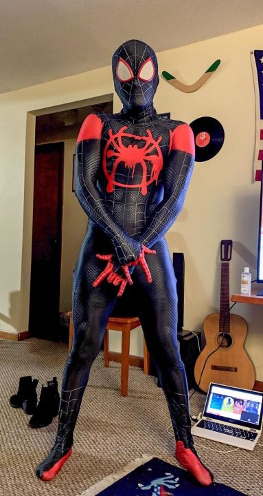 Masala%20Beads%20Marvel%20Spider%20Man%20Verse%20Spiderman%20Adults%20(180cm%20Size)%20Costume%20Avengers%20Hero%20Cosplay%20For%20Unisex%20-%20Image%203
