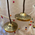2.5 Inches Diameter Premium Quality Om Namah Shiva Engraved Tibetan Tingsha Bell-Cymbals Made In Nepal-tingsha For Yoga, Meditation. 