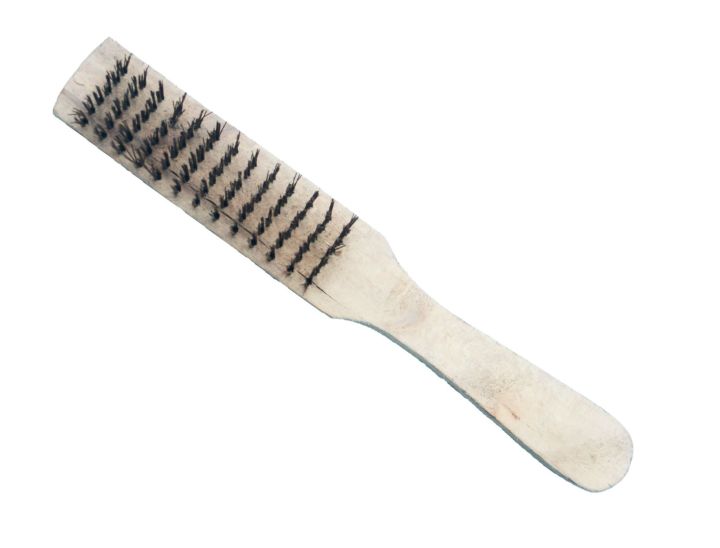 Fish Scale Removal Brush with Wooden Handle – Durable and Easy-to-Use De-Scaler