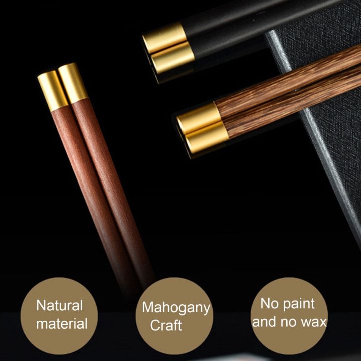 5%20Pair%20Elegant%20Wooden%20Portable%20Chopsticks%20Paint%20Free%20Wax%20Free%20Wooden%20Chopstick%20Smooth%20Copper%20Inlaid%20Head%20Dining%20Chopsticks%20Hotel%20-%20Image%208