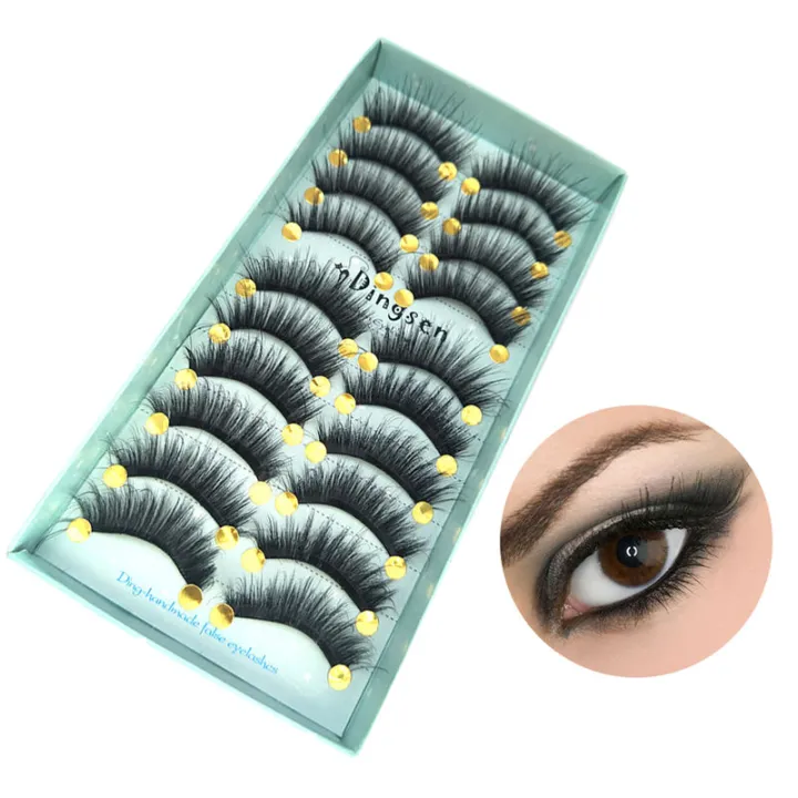 DINGSEN%20New%2010%20pairs%20natural%20false%20eyelashes%20lashes%20long%20makeup%203d%20mink%20lashes%20extension%20eyelash%20mink%20eyelashes%20for%20beauty%20-%20Image%203