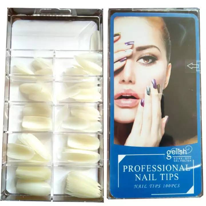 Fake%20nails%20-100%20Pcs%20Fake%20Nails%20Cream%20-%20Image%203