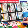 Ashunqiwen 12/18/24 Color * 5ml/0.176oz Tube Watercolor paint Set, DIY clothing, shoes, canvas bag, Jeans, for oil painting canvas, fabric,. 
