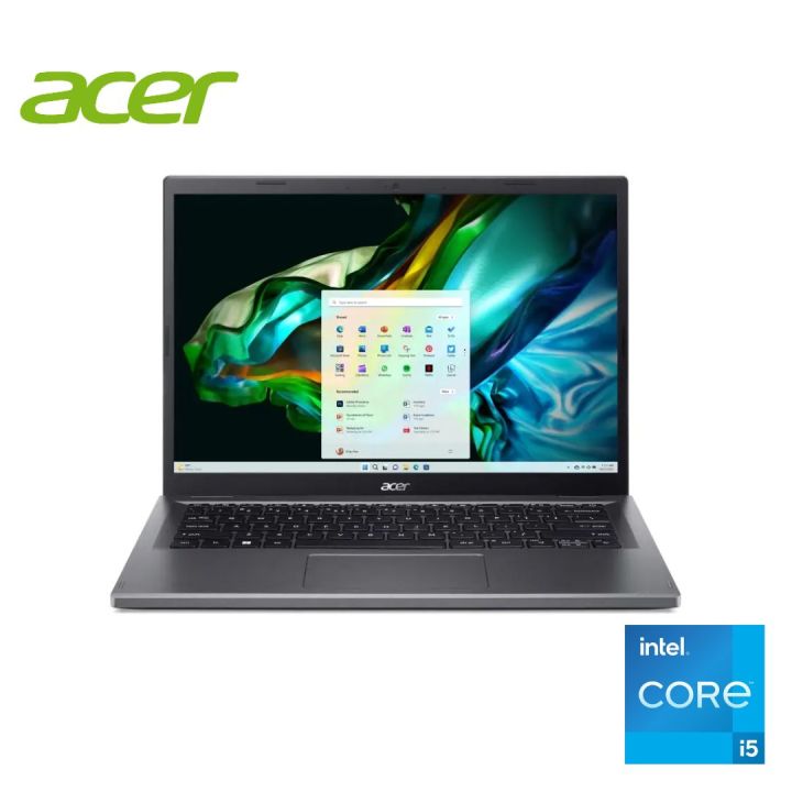 Acer Aspire 5 i5 13th Generation 2023 - 8GB DDR5 RAM - 512GB NVMe SSD - Intel iris Xe Graphics - 14" FHD Display - Steel Grey