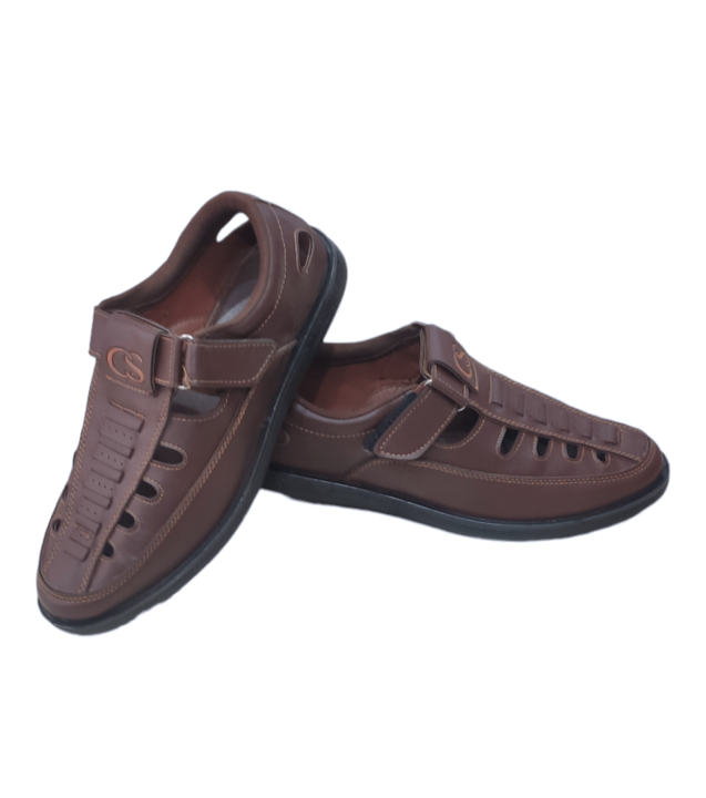 Brown Clip On Loafer Shoes For Men (R588)