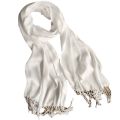 Tie-dye white cotton linen scarf for children hand-dyed cotton tassel scarf printed polyester shawl travel gifts. 