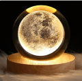 3D Decor Crystal Ball Night Light Starry Lamp LED Night Light-Moon. 