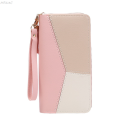 MRK3C Sales promotion Leather PU card holder wallet long ladies zipper fashion wallet handbag coin clip wallet. 