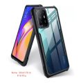 Oppo F19 Pro Plus 5G /Pro+ 5G /Reno 5z /Oppo A94 5G Cover (All Same Size) Clear Transparent Bumper Black Cover Case Non Yellowing. 