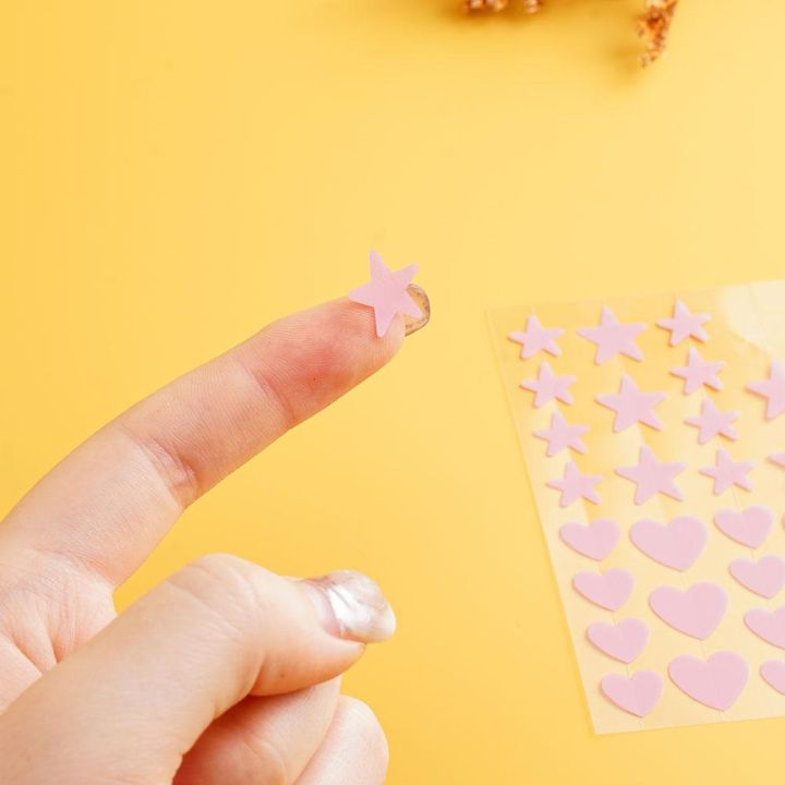 Acne%20Patch%20Pimple%20Patch,%20Pink%20Heart%20&%20Star%20Shaped%20Absorbing%20Cover%20Hydrocolloid%20Patches%20For%20Face%20(36%20Count%20For%2036%20Pimples%20(Pack%20of%201)%20-%20Image%202