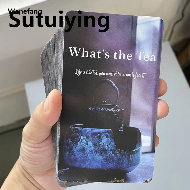Wenefang%20Sutuiying%20What%20Is%20The%20Tea%20Oracle%20Cards%20400%20GSM%20PAPER%20Fortune%20Telling%20Original%20Toys%202025%20Prophecy%20Divination%2080-cards%20English%20Version%20Tarot%20Deck%20-%20Image%206