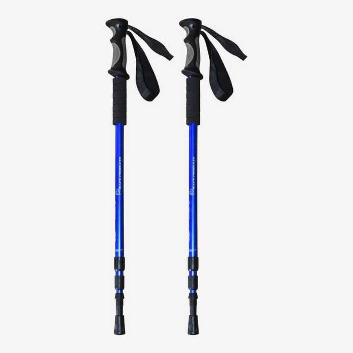 Adjustable Antishock Trekking Pole With Quick Flip Lock And Cork Grip