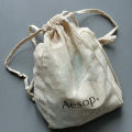 Cotton Drawstring Bag Aesop Thin Cotton Cotton Bag Shampoo Body Lotion Packing Linen Bag Cotton Linen. 